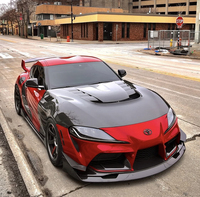 Lèvre avant en fibre de carbone de style AG pour Toyota Gr Supra A90 A91 Mk5 Kit de carrosserie de lèvre de pare-chocs avant Accessoires de voiture