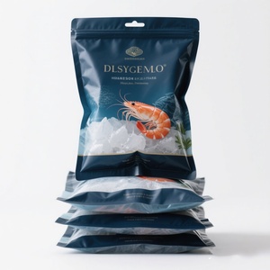 Bolsas de Embalaje de Alimentos Congelados de Plástico Laminado Termosellado Impresas Personalizadas, a Prueba de Fugas, de Nailon, con Sellado de 3 Lados, para Carne, Pescado, Camarones - Product Image 2