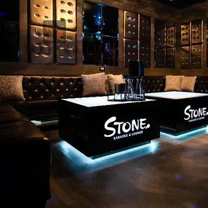 Cool bar furniture/ nightclub/ KTV/ night club/led cube table wholesale hookah lounge furniture