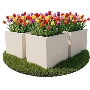Brice Wall Hanging Self Watering PP Plastic Modern <b>Rectangular</b> Black Planter Boxes for Home & Garden - Product Image 4