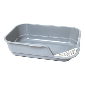 <b>Extra</b>-<b>large</b> cat litter <b>box</b>, cat toilet, dog toilet, slanted opening, high fence to prevent urine splashing, washable, prevents - Product Image 1