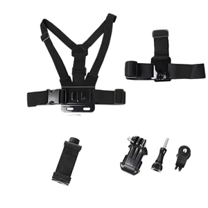 Kit de Soporte Universal para Cámara con Correa de Pecho <span class=keywords><strong>y</strong></span> Montaje en Cabeza, Arnés de Video POV en Primera Persona para GoPro 13 <span class=keywords><strong>12</strong></span> <span class=keywords><strong>11</strong></span>/<span class=keywords><strong>iPhone</strong></span> 17 16 15 - Product Image 1