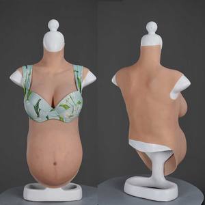 Poitrine artificielle réaliste en Silicone, <span class=keywords><strong>faux</strong></span> seins, pour <span class=keywords><strong>femme</strong></span> <span class=keywords><strong>enceinte</strong></span>, <span class=keywords><strong>ventre</strong></span> avec formes de poitrine pour Cosplay, pour transformeurs, 4/6/9 mois - Product Image 3