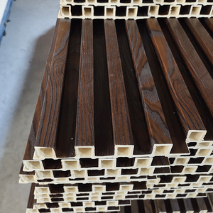 Pannello decorativo interno della fabbrica <span class=keywords><strong>pareti</strong></span> <span class=keywords><strong>di</strong></span> fondo <span class=keywords><strong>di</strong></span> <span class=keywords><strong>legno</strong></span> striscia <span class=keywords><strong>di</strong></span> grano resistente Uv Wpc <span class=keywords><strong>legno</strong></span> fibra <span class=keywords><strong>di</strong></span> parete pannelli <span class=keywords><strong>per</strong></span> la decorazione - Product Image 3