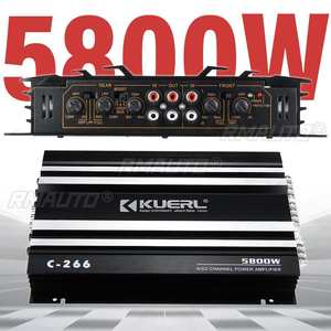 Amplificador de Audio para Auto de 5800 Vatios, 4 Canales, 12V, Amplificador de Potencia para Auto, Amplificador de Audio para Autos, Amplificador para Subwoofer - Product Image 1