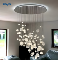 Lustre sphérique de luxe de style européen, luminaire suspendu au plafond pour duplex, loft, escalier, villa, salon