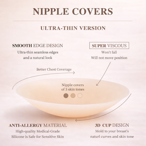 Nuovo Design <span class=keywords><strong>Copricapezzoli</strong></span> in Silicone Invisibili a Forma Rotonda, Adesivi Riutilizzabili, <span class=keywords><strong>Copricapezzoli</strong></span> in Silicone Opaco - Product Image 4