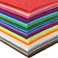 Feuilles de tissu feutré de couleurs assorties, vente chaude en gros d'usine, pour patchwork, couture et loisirs créatifs, épaisseur 1 mm