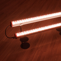 Barre LED de culture KingBrite 4 pieds 120W à intensité variable LM281B+ Pro Rouge Profond 660nm pour éclairage sous canopée