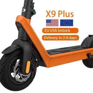 Eu USA UK Warehouse X9 Pro Max Big Wheel Adult Electric Scooter Price 36v 48v Powerful Dual Drive Foldable 1000w Electr Escooter
