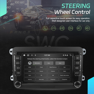 Autoradio Android Podofo 7'' 4+64G avec Carplay/Android Auto sans fil, GPS, WIFI, BT, FM pour Volkswagen/VW/PASSAT/POLO/GOLF 5 6/TOURAN - Product Image 2