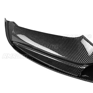 ลิ้นกันชนหน้ารถยนต์สำหรับ BMW F10 ซีรีส์ 5 รุ่น 535i 528i M Sport ปี 2011-2016 ชุดแต่ง Body Kit ชิ้นส่วนตกแต่งดิฟฟิวเซอร์ สปลิตเตอร์ ลายคาร์บอนไฟเบอร์ - Product Image 5