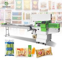 Machine automatique de découpe et d'emballage pour sachets de crème glacée, bâtonnets glacés, pain et fruits lyophilisés