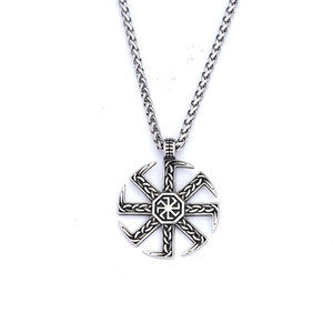 yunnique Slavic <b>Cross</b> Necklace Stainless Steel Viking Pendant Men's Jewelry Gift - Product Image 5