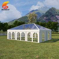 3x6 4x8 5x10 6x12m tente d'auvent d'événement extérieur tente de mariage transparente tentes de fête en pvc à vendre
