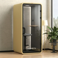 Cabine acoustique UNIBOOTH Interior Sleek ISO 23351, réduction du bruit de 33 dB, ignifuge, installation en 30-45 minutes, pour bureaux ouverts, bibliothèques, OEM ODM