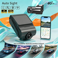 Caméra embarquée 2K avant et arrière, double objectif 1080P, prise en charge 4G GPS & WIFI, capteur G, enregistrement en boucle, surveillance de stationnement