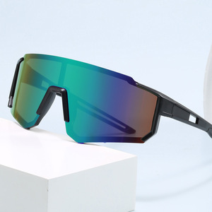 Fashion New Design Unisex Outdoor Sports Riding TAC Lenses <b>Plastic</b> Frame UV400 Multi-Color Windproof Sunglasses - Product Image 1