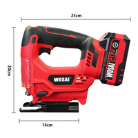 Scie circulaire multi-matériaux 20V, course de 26 mm, angle de coupe de 0 à 45 degrés pour le bois, le métal, l'aluminium, bricolage, moteur sans balais