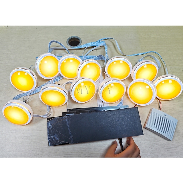 Mini Led Light Digital Timer Interactive Hand Eye Coordination Push Reaction Training Light Batak Reaction Challenge Game Kit