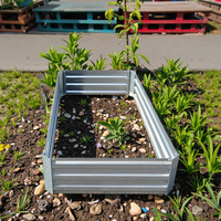 Bac à légumes surélevé modulaire en acier galvanisé Topstar TS8409 |   Kits de jardinières en métal pour l'extérieur, pour légumes et fleurs, style européen