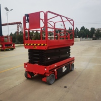 TERLION Plateforme élévatrice à ciseaux électrique autopropulsée de dernière génération, 4,5 m, robuste, capacité de levage de 230 à 450 kg, acier au manganèse, pour usine
