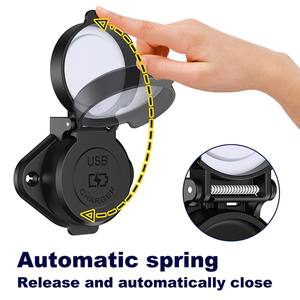 Módulo USB Dual de Lujo para Montaje en Panel, Resistente al Agua IP67, DC16-90V, con Carga Rápida QC <span class=keywords><strong>y</strong></span> USB Tipo-C PD, para RV, Automóviles <span class=keywords><strong>y</strong></span> Carritos de Golf - Product Image 5