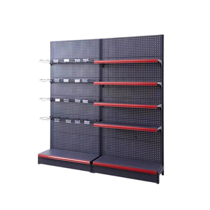 Tùy chỉnh Heavy-Duty kim loại Pegboard Rack hiển thị với <span class=keywords><strong>Hooks</strong></span> cửa hàng bán lẻ công cụ treo kệ Wall Mount Bảng hiển thị - Product Image 6