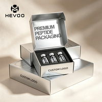 Personalización de Marca Privada, Estuche para Péptidos de 3ml, 5ml, 7ml, Embalaje en Caja de Correo, Acabado Holográfico, Estuche de Viaje para Péptidos