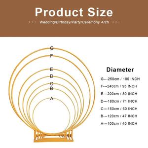 Metal Knot <b>Wedding</b> Arch Ironwork <b>Wedding</b> Wpecial Arc-shaped Arched Support Frame Lawn Circular Ring Flower Stand Circular <b>Props</b> - Product Image 5