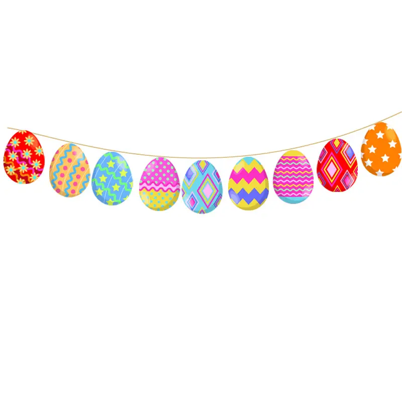 Новый Пасхальный тематический баннер счастливая Пасхальная Вечеринка фон украшенный яичный кролик баннер
