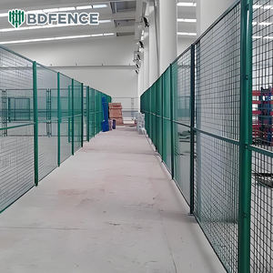 Clôture de sécurité d'atelier personnalisable, <span class=keywords><strong>détachable</strong></span>, soudée sans joint, galvanisée, revêtement poudré, protection antirouille - Product Image 4