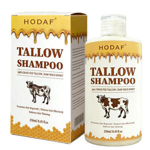 HODAF OEM ODM <span class=keywords><strong>Shampoo</strong></span> Liquido a Base di Sebo di Manzo Puro, Detergente per Capelli a Base di Grasso di Bovini Alimentati a Erba, Formula Ecologica e Biodegradabile - Product Image 2