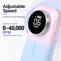 Nouvelle perceuse à ongles magnétique rechargeable Wellstry, outil professionnel de pédicure, embouts en tungstène, acier inoxydable, USB Type-C