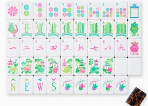 Jeu de Mahjong de Luxe en Acrylique avec Pièces en Acier Inoxydable, Base Bleue, pour 4 Joueurs, Écologique et Portable, Jeu Chinois pour la Famille - Product Image 5