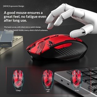 Ratón Inalámbrico Recargable Bluetooth de Modo Dual, Silencioso, Ligero, Estilo Chino, para Juegos y Deportes Electrónicos