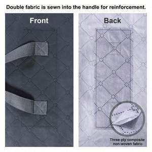 Sacs de rangement pliables à 3 couches en tissu non tissé composite pour couette, drap, couverture dans la chambre ou le salon - Product Image 6