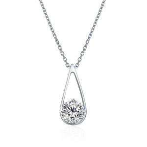 Collana <span class=keywords><strong>Tennis</strong></span> con Moissanite Rotonda da 6,0 mm, Colore D, Purezza VVS1, Gioiello Raffinato per Donne - Product Image 1