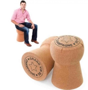 Vente chaude de meubles en bois artisanat Eco à la mode Champagne liège tabouret de bar meubles populaire chaise en liège pour la maison Bar fournisseur - Product Image 2