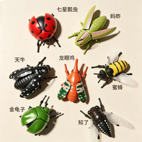 Jouet insecte à remonter Hercules Beetle pour enfants, modèle de scarabée à mécanisme, jouet insecte rampant simulation cigale