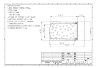 Objectif de projection M30 de 14 mm, grand angle de 73,8 degrés pour projecteur de logo LED, ciel étoilé et éclairage de projection publicitaire