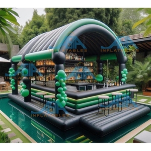 <span class=keywords><strong>Coolest</strong></span> Đen Inflatable hồ bơi thanh Float Inflatable quán rượu Nhà lều thổi lên hồ bơi thanh - Product Image 4