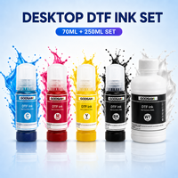 Ensemble d'encre DTF Goosam Wholesale Premium 70ML 250ML CMYK Blanc pour imprimante jet d'encre Epson L1800 L805 L8058 A3 A4 Ecotank