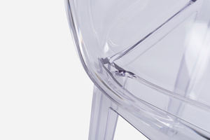 Nouvel espace empilable acrylique Banquet en plastique Transparent vanité chaise <span class=keywords><strong>plexiglas</strong></span> chaise pour la maison hôtel café - Product Image 5