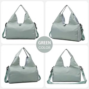 Échantillon gratuit : Sac de sport à bandoulière pour femme avec compartiment séparé pour chaussures, sac de rangement à main (tapis de yoga non inclus) - Product Image 5