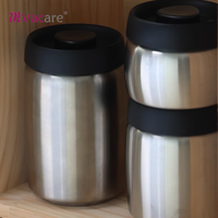 Thankhot Home Kitchen - Pot hermétique en acier inoxydable, boîte de conservation sous vide pour aliments secs