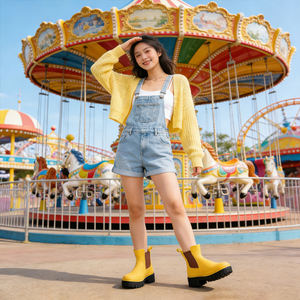 <span class=keywords><strong>Botas</strong></span> de Lluvia Chelsea Impermeables para Mujer, <span class=keywords><strong>Botas</strong></span> Cortas de Goma, Ligeras, Fáciles de Poner, para Jardín y Caminar - Product Image 6