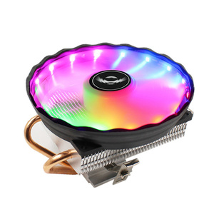 Ventilador QiuzAim de 123mm LGA1150 disipador de calor 1700 <span class=keywords><strong>CPU</strong></span> Tower 1155 procesador enfriador 2 Soporte de tubería de cobre para <span class=keywords><strong>CPU</strong></span> <span class=keywords><strong>AMD</strong></span> 1200 con LED RGB - Product Image 4