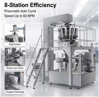 Granule Sugar Packing Pouch Multihead Automatic Volumetric Filler Salt Grain Seasoning Premade Stick Chain Bucket Bag Machine