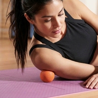 Ballon de yoga en gel de silicone BSW, relaxation musculaire, massage par acupression en forme de hockey, exercice de fitness, ballon en forme d'arachide, 6,5 cm, unisexe